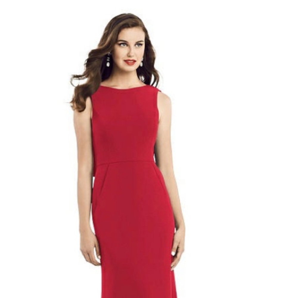Bella Bridesmaids Full Length Red Dress: 3061